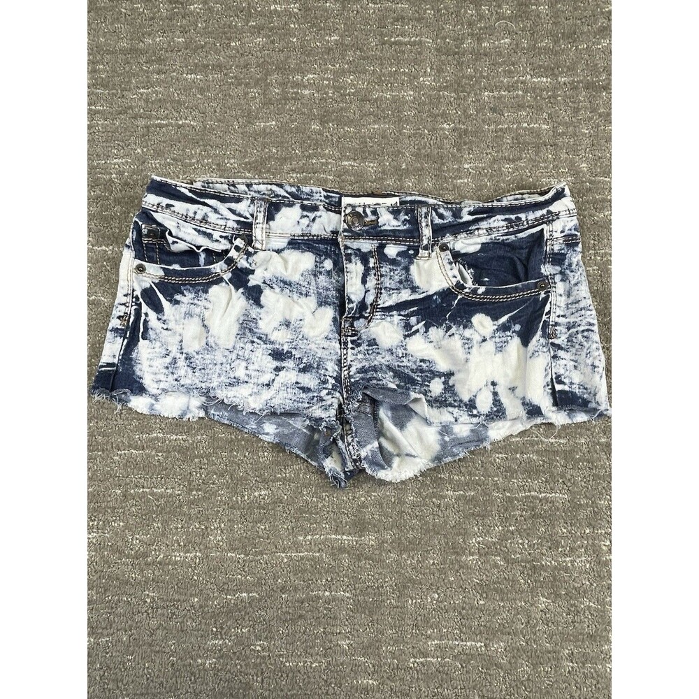 Jalate Women’s Jean shorts Size 11 acid Washed Bleach Cut Off Summer